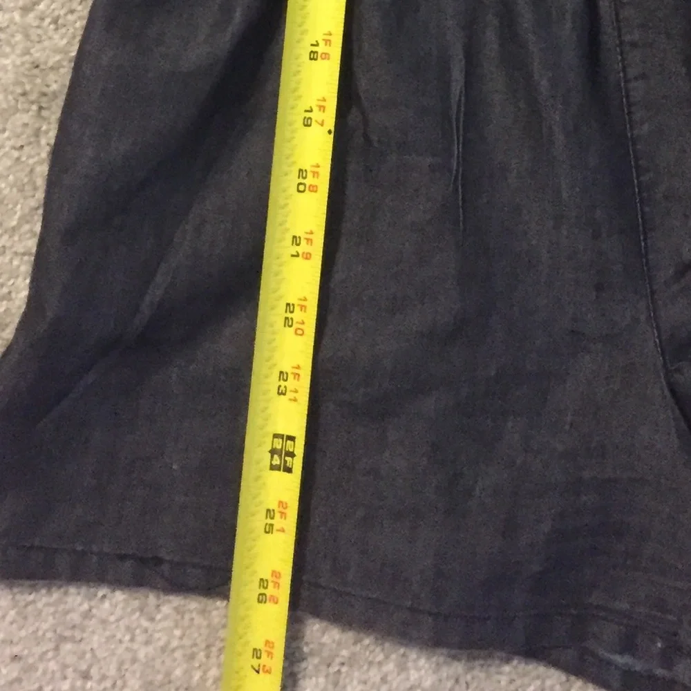 Cato Dark Denim Adjustable Spaghetti Strap Romper  Medium - Picture 6 of 16